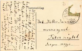 1906 Baja, Halpiac, fahíd, "Szikla" halászhajó. Kollár A. (Rb)