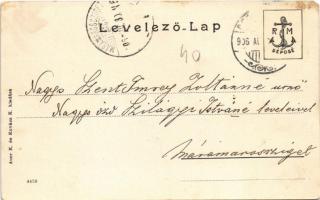 1906 Beregszász, Beregovo, Berehove; Kossuth Lajos tér, zsinagóga, üzletek, piac. Auer K. és Kovács ...