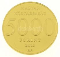 2010. 5000Ft Au Erkel Ferenc (0,5g/0.999) T:1- (P) felületi karc Hungary 2010. 5000 Forint Au Ferenc Erkel (0,5g/0.999) C:AU (P) surface scratch