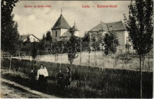 Balatonlelle, Lelle Balaton-fürdő; Szabó és Krist villák. Wollák József kiadása