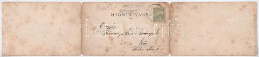 1907 Eperjes, Presov; Fő utca, Takarékpénztár, Bank Egylet, gyógyszertár, cukrászda, Kreszcanko, Wen...