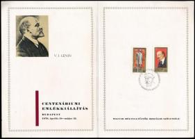 1965-1970 Magyar emléklap, 2 db FDC + szovjet díjjegyes levél