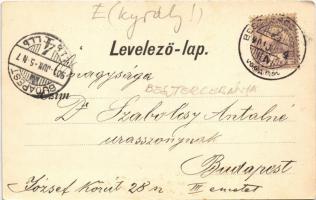 1901 Besztercebánya, Banská Bystrica; IV. Béla király tér, Törvényszéki palota. Ivánszky Elek kiadás...