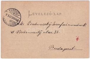 1899 Nagyszombat, Tyrnau, Trnava; régi látkép, tűzvész 1666-ban. Horovitz Adolf kiadása / Alt Tyrnau...