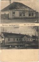 1946 Egyházgelle, Kostolná Gala (Gelle, Holice); Római katolikus népiskola, Plébánia. Brunner Adolf kiadása / Catholic school, parish (EB)