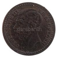 Szerbia 1868. 1p Br "III. Mihály" T:1-,2 / Serbia 1868. 1 Para Br "Michael III" ...