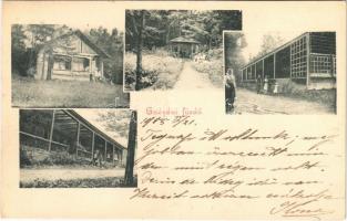 1905 Gnézda, Gnazdy, Hniezdne; fürdő épületek és pavilon / spa, bath, buildings and pavilion