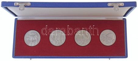 NDK 1976. "20 éves a Nemzeti Néphadsereg" 4xklf kétoldalas fém emlékérem eredeti tokban (4...