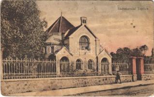 1928 Stubnyafürdő, Túróchévíz, Stubnianske Teplice, Turcianske Teplice; zsinagóga / synagogue (fa)