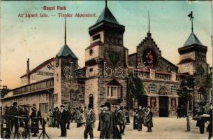 1913 Budapest XIV. Angol Park, Az alpesi falu. Igazgató tulajdonos: Meinhardt Fr. Curt. (Rb)