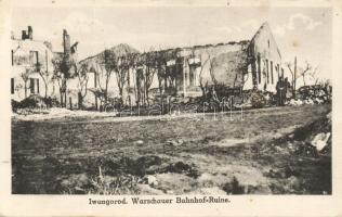 Ivangorod ruins of the railway station