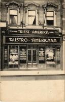 Budapest VII. Triest-Amerikai Austro-Americana vonal kivándorlási iroda. Thököly út 2. Sorger 4036.