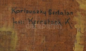 Kernstok Károly (1873 - 1940): Karlovszky Bertalan portréja. Olaj, vászon. Szépen restaurált. XIX. s...