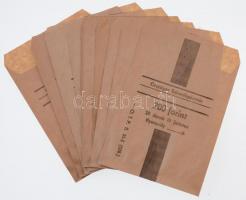 Országos Takarékpénztár kitöltetlen, használatlan fémpénzes papírzacskó, 20db 10 forintos érme számára (10x)