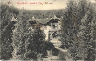 Stószfürdő, Stoósz-fürdő, Kúpele Stós; Hungária villa. Wlaszlovits Gusztáv 111. / villa (fl)
