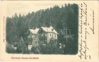 1900 Stószfürdő, Stoósz-fürdő, Kúpele Stós; nyaraló. Wlaszlovits Gusztáv 1055. / villa (EK)