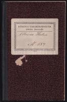 1916 Kőszegi Takarékpénztár takarékbetétkönyv