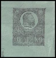 1871 10kr díjjegyes postautánvételi jegy, használatlan / PS-money order, unused