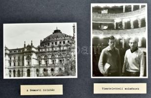 1965 Fotóalbum lengyelországi képekkel (Varsó, Krakkó, Gdansk), 40 db fotóval, 12x9 cm körüli méretb...