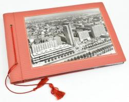 1965 Fotóalbum lengyelországi képekkel (Varsó, Krakkó, Gdansk), 40 db fotóval, 12x9 cm körüli méretb...