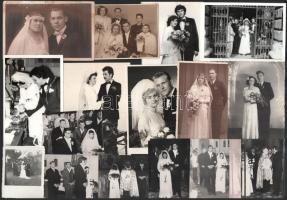 23 db vegyes régi és modern esküvői fotó