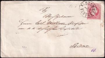 1871 5kr díjjegyes boríték / PS-cover "SELMECZBÁNYA"