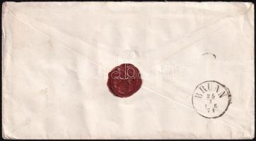 1871 5kr díjjegyes boríték / PS-cover "SELMECZBÁNYA"