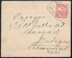 1912 Levél ERDŐGYÁRAK postaügynökségi bélyegzéssel / Cover with postal agency postmark