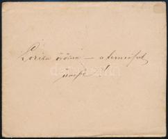 cca 1880 Régi levél díszes borítékkal