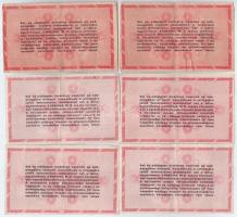 1946. 1.000.000AP (2db sorszámozott, közeli sorszámok (C02 168.963 és C02 168.968) fordított címeres...