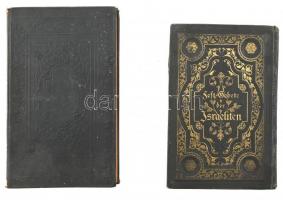 cca 1910- 2 db héber nyelvű imádságos könyv egészvászon borítóval