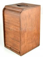 cca 1950 Gamma mikroszkóp fa ládában (42 cm)+ kapcsolódó könyv