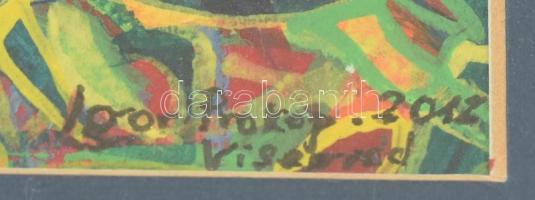 Prokopp jelzéssel: Visegrád. Akvarell, papír, Jelzett, keretben 18x12 cm