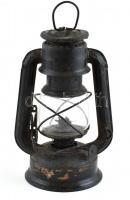 Lampart régi viharlámpa, rozsdás, m: 21,5 cm
