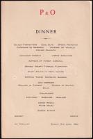 cca 1952 3 db hajós menükártya SS. Himalaya menu cards 22 cm