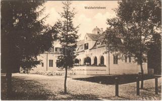1917 Nagyszeben, Hermannstadt, Sibiu; Restaurantul Dumbravei / Waldwirtshaus / Erdei vendéglő, étterem. Nr. 5. Jos. Drotleff / forest restaurant