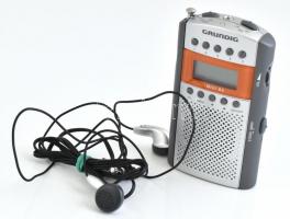 Grundig Mini 62 hordozható rádió, jó állapotban, h: 10,5 cm