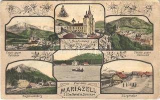 1926 Mariazell. Art Nouveau, floral (EK)