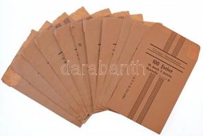 Országos Takarékpénztár kitöltetlen, használatlan fémpénzes papírzacskó, 50db 2 forintos érme számára (10x)