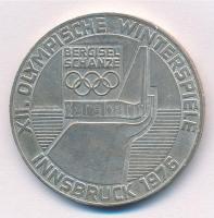 Ausztria 1976. 100Sch Ag Innsbruck - XII. téli olimpia / Lesikló sánc T:1- patina Austria 1976. 100 Schilling Ag Winter Olympics Innsbruck / Ski take-off ramp C:AU patina Krause KM#2929