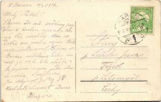 1916 Barcs, Templom tér (EK)