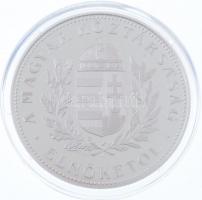 Kósa István (1953-) DN "A Magyar Köztársaság Elnökétől / Hősök tere" Ag emlékérem, bársony...