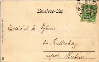 1908 Győr, Rábaszer, árvíz. Polgár Bertalan kiadása (EK)