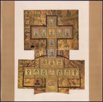 2005-2008 A Szent Korona zománcképei blokkok összerakva postai kiadványban, 12-es sorszámmal (csak 100 db készül) / 4 different blocks