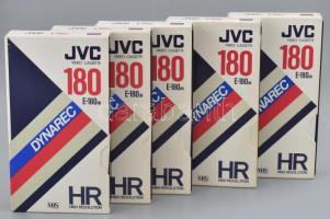 5 db JVC 180 video kazetta VHS üresek