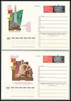 Szovjet díjjegyes küldemények 15 db saját készítésű berakólapon