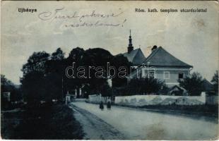 Újbánya, Königsberg, Nová Bana; Római katolikus templom, utca / church, street