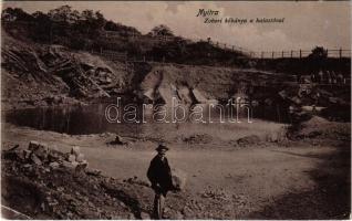 1908 Nyitra, Nitra; Zobori kőbánya és halastó, Fürst Sz. kiadása / quarry, stone pit, mine, lake (EK)