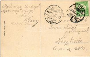 1911 Nyitra, Nitra; Hungária szálloda, piac. Fürst Sz. kiadása / hotel, market