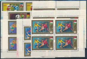 1972 Labdarúgó VB 12 db négyestömb a 20-as ívekből / 12 piece of blocks of 4